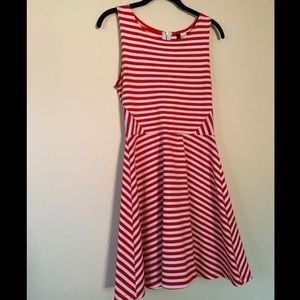 Striped Fit and Flare Dress!